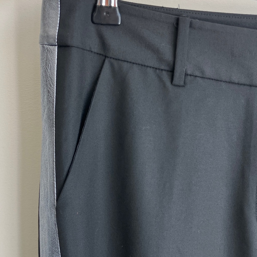 ELIZABETH AND JAMES Winston Tuxedo Pants Black w/Silver Stripe Women’s 8 NWT - Picture 2 of 11